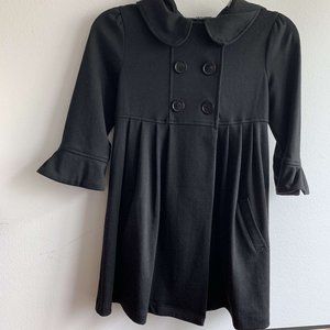 BCX Girls Black Long Dress Coat